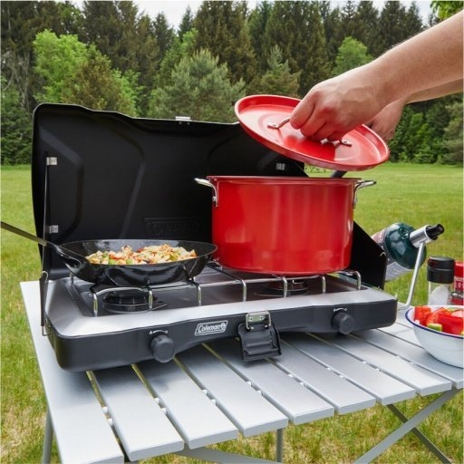 Coleman Triton 2-Burner Camping Stove Black