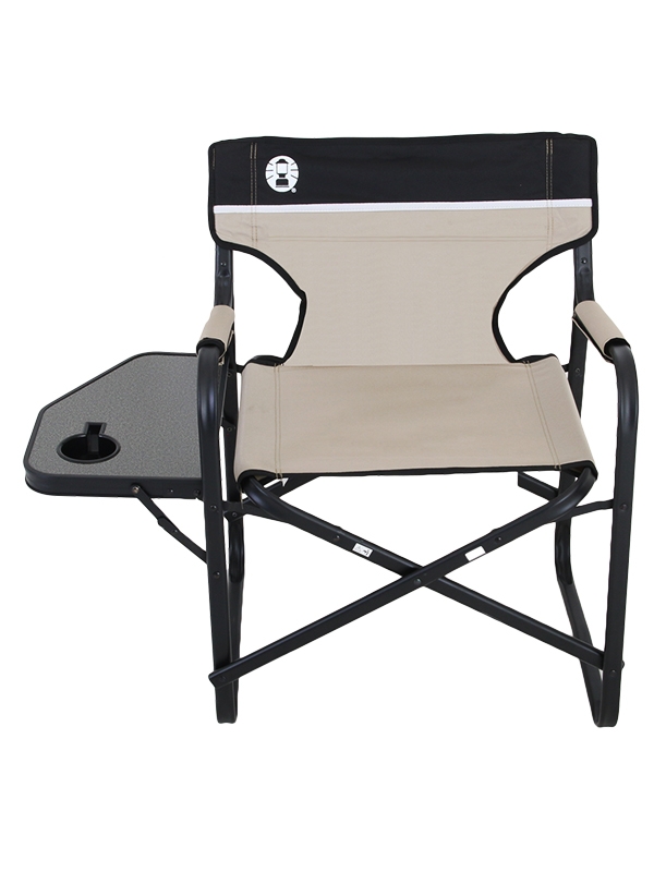 Coleman Directors Plus Chair with Side Table - Steel
