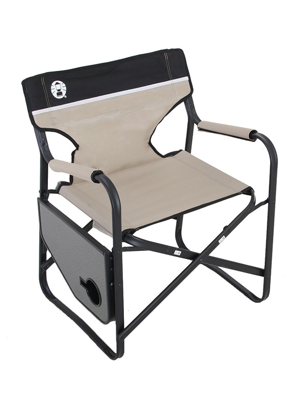 Coleman Directors Plus Chair with Side Table - Steel