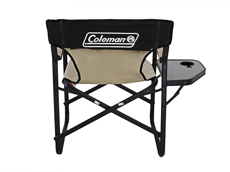 Coleman Directors Plus Chair with Side Table - Steel
