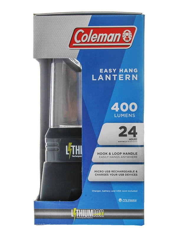 Coleman Easy Hang Lithium-Ion LED Lantern 400 Lumens