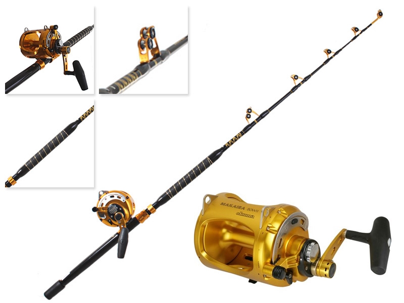 Okuma Makaira Gold 80W Stand-Up Game Combo with ALPS Bearing Rollers 5'10'' 37kg 1pc