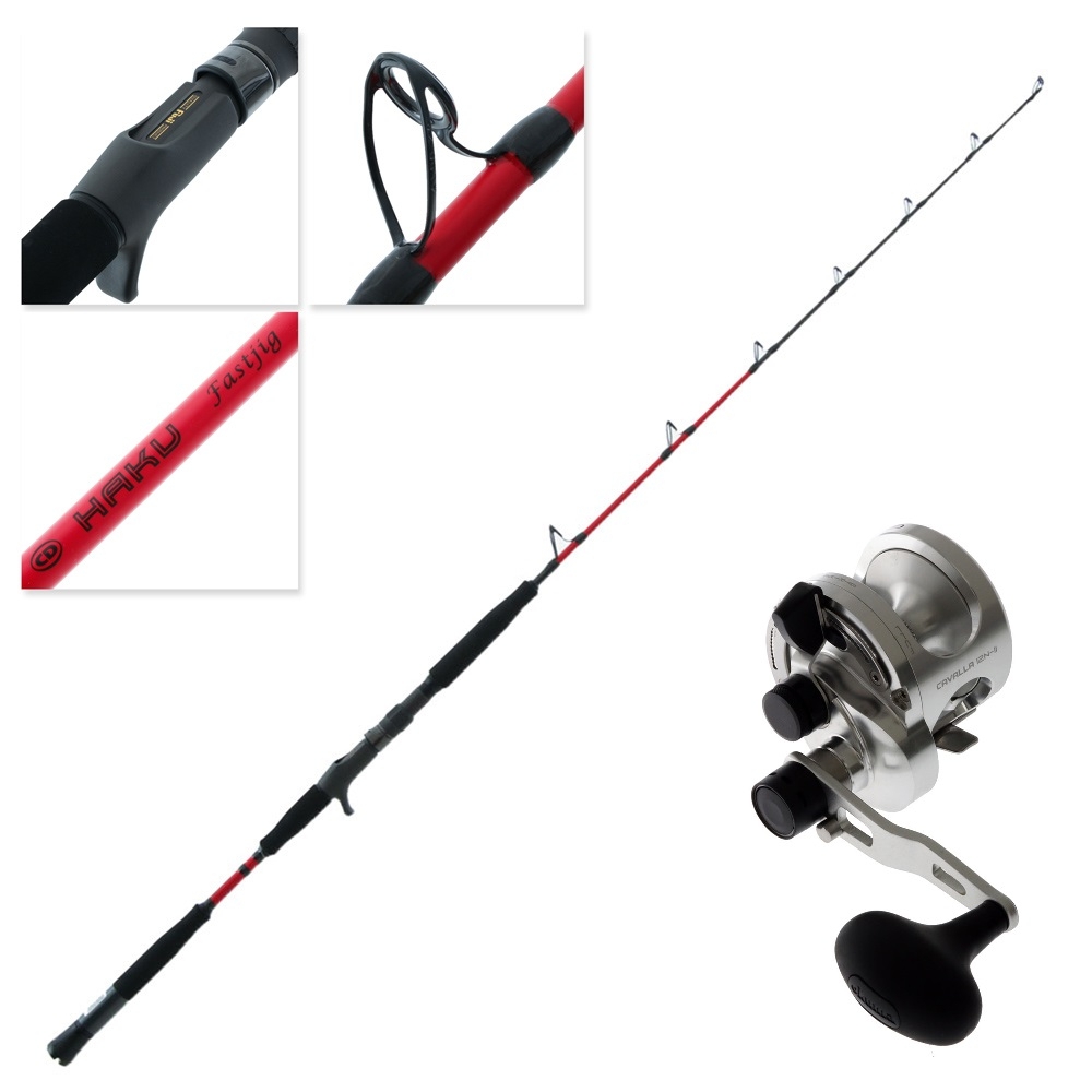 Okuma Cavalla 12 Narrow CD Rods Haku Fast Jigging Combo 5ft 3in 250-450g 1pc