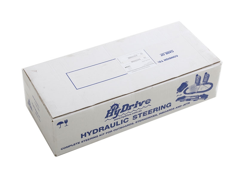 HyDrive COMKIT6 Bullhorn Style Outboard Hydraulic Steering Kit 150HP