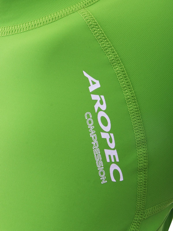 Aropec Sports Womens Long Sleeve Compression Top Lime XL
