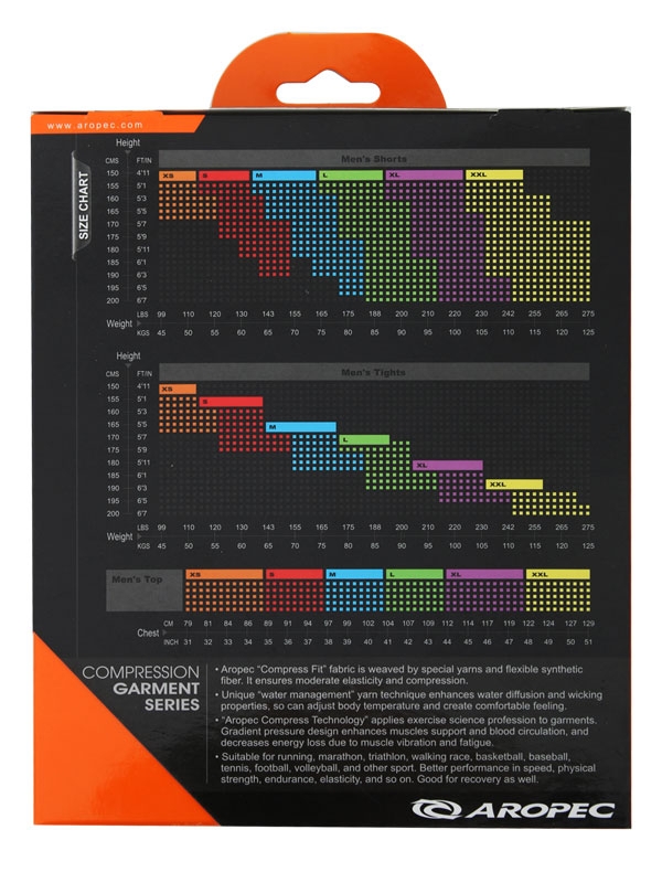 Aropec Mens Compression Shorts L