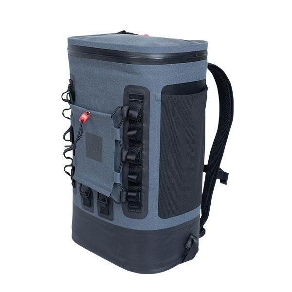 Red Original Waterproof Soft Cooler Backpack 15L Grey