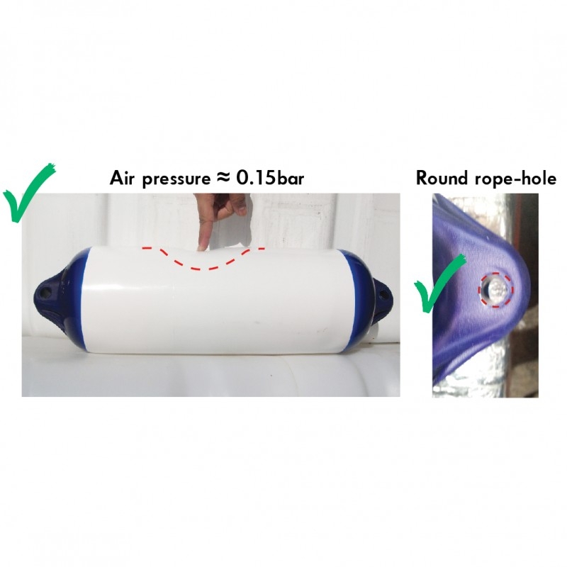 Ocean H4 Classic Fender Double Eye Blue/White 190x640mm