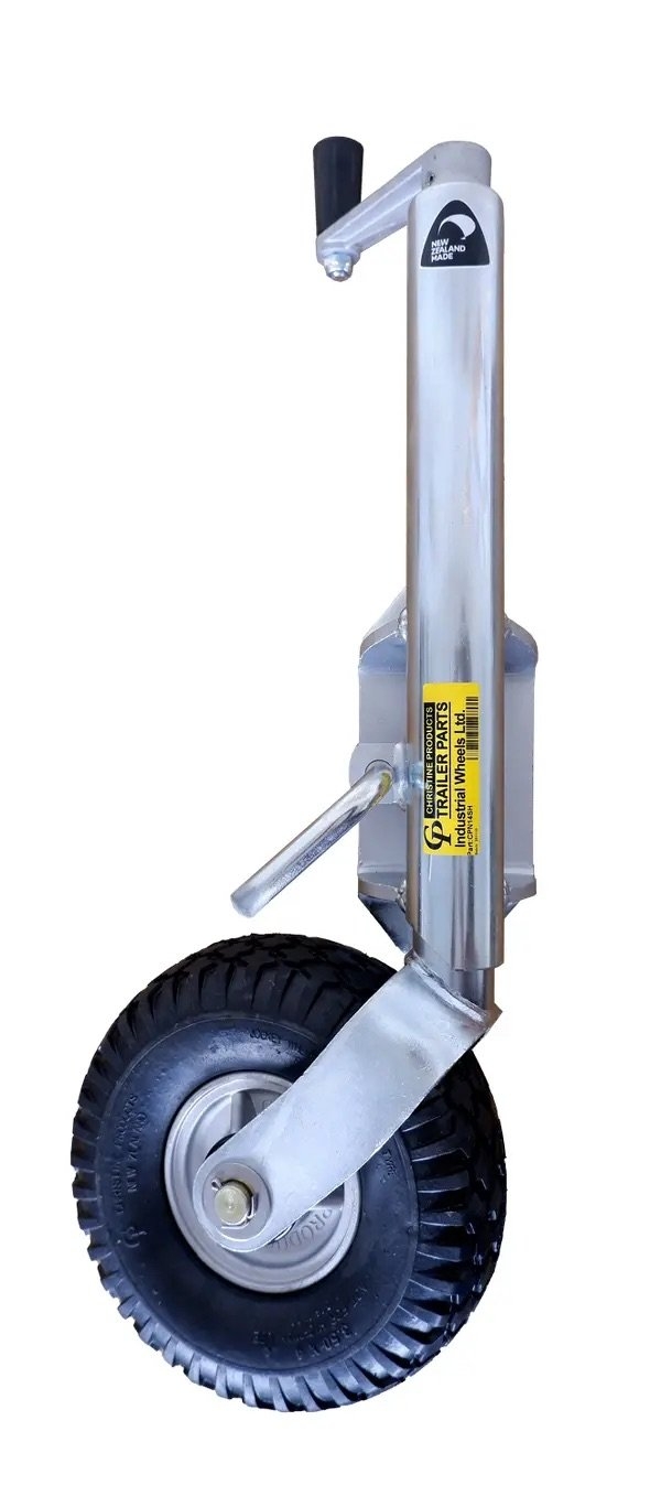 Christine Products Heavy Duty Swivel Solid Tyre Jockey Wheel 245 x 90mm - 400kg Capacity