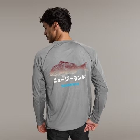 Shimano Gyotaku Tech Quick-Dry UPF50 Long Sleeve Shirt Snapper 