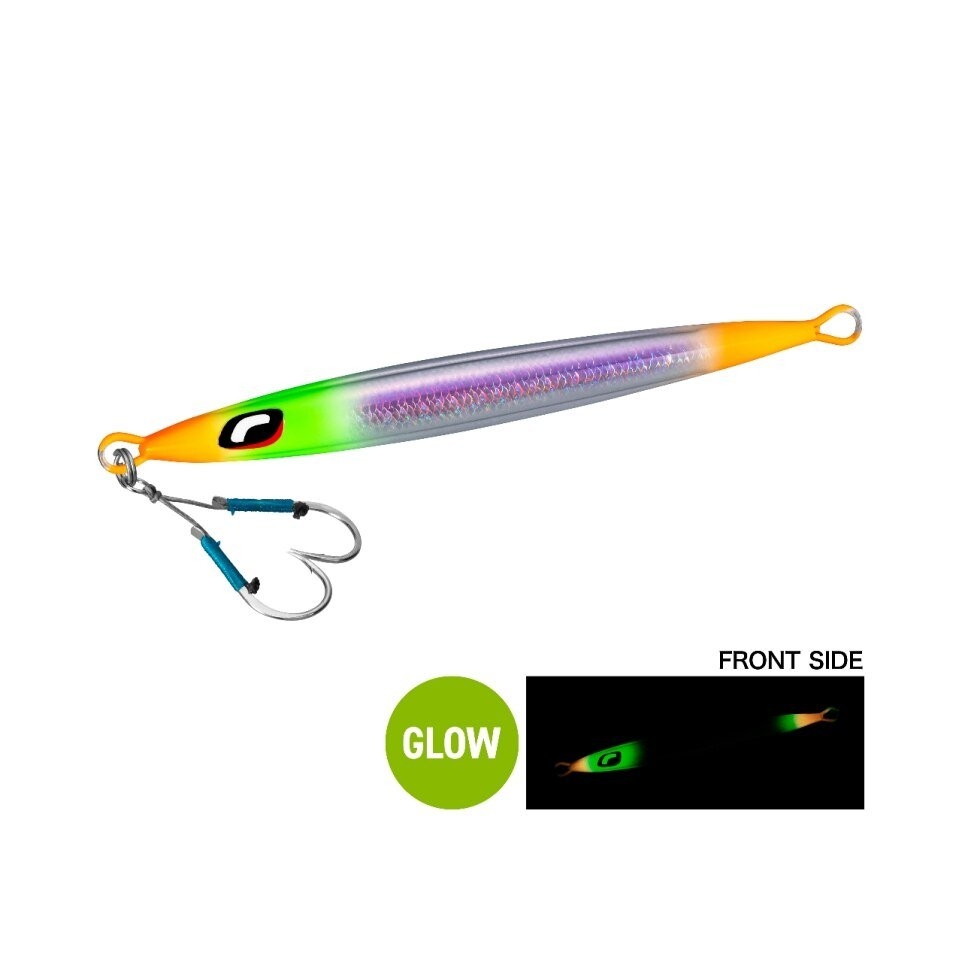 Shimano Ocea Pebble Light Slow Pitch Metal Jig 80g Silver Candy Glow