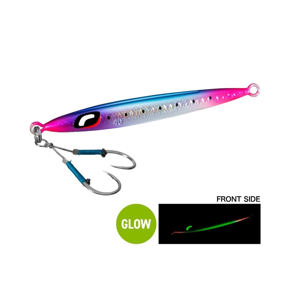 Shimano Ocea Pebble Light Slow Pitch Metal Jig 40g Sardine Candy Glow