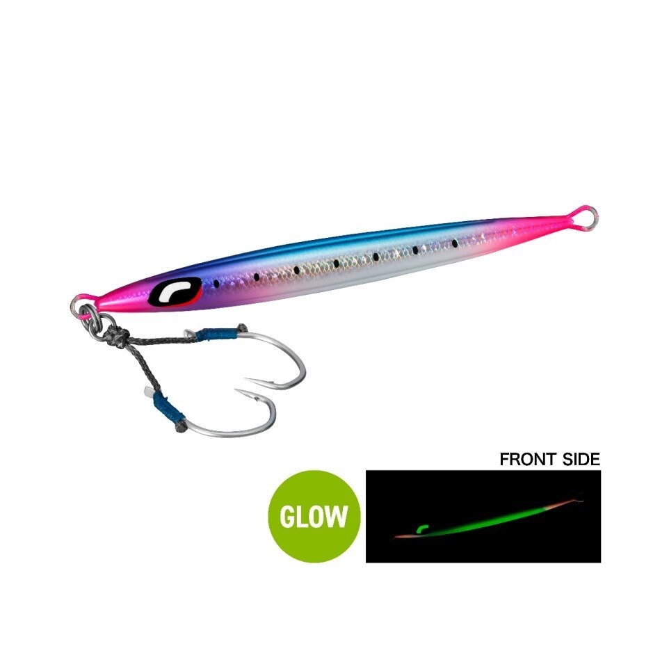 Shimano Ocea Pebble Light Slow Pitch Metal Jig 100g Sardine Candy Glow