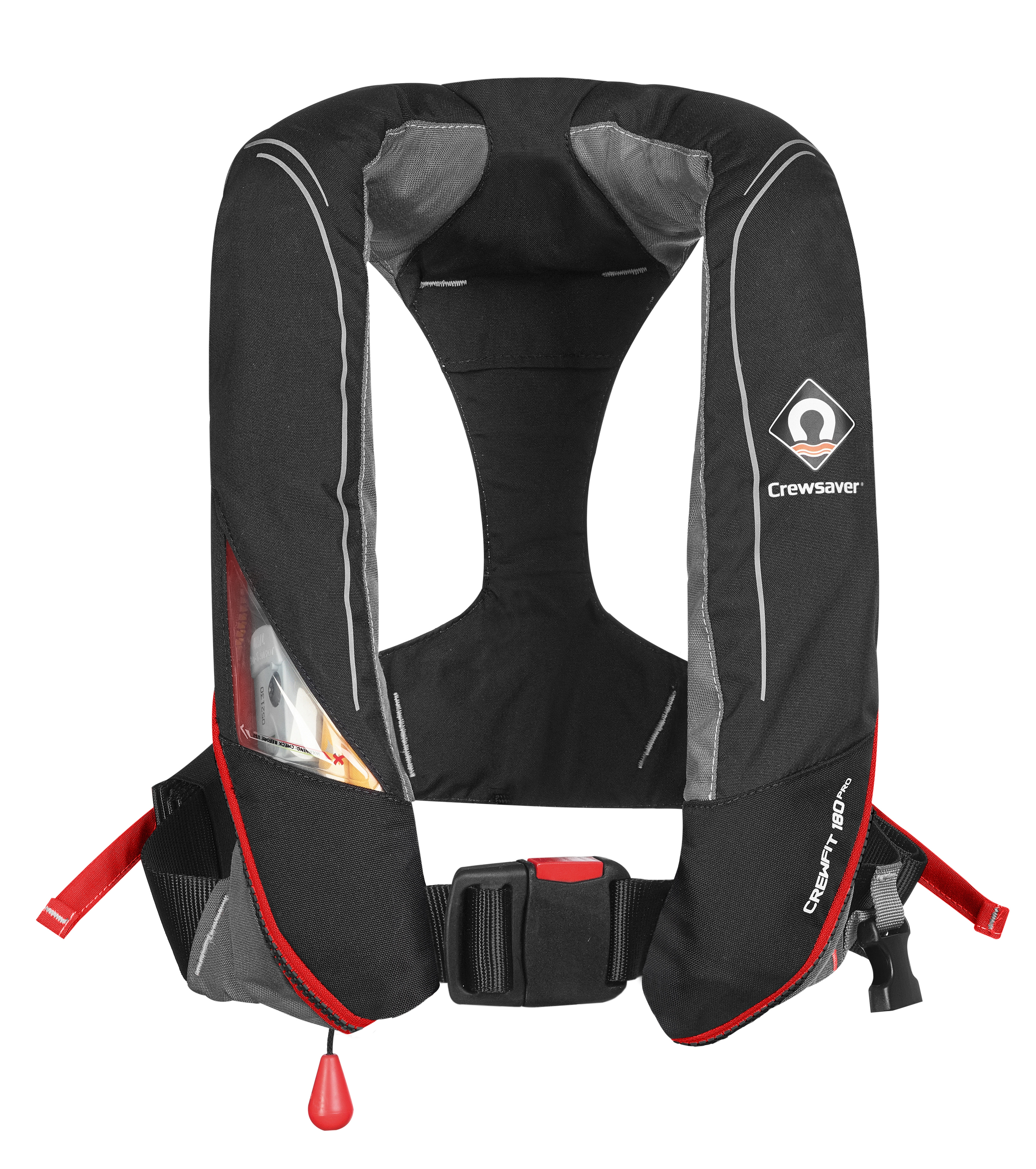 Crewsaver Crewfit Pro 180N Automatic Inflatable Life Jacket Black/Red