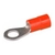 Hella Marine Eye Crimp Terminal - Red 6.3mm Qty 100