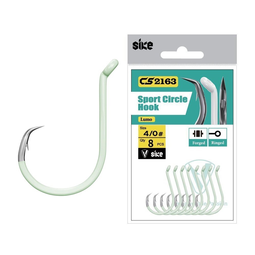 Sike CS2163 Super Lumo Sport Circle Hooks 4/0 Qty 8