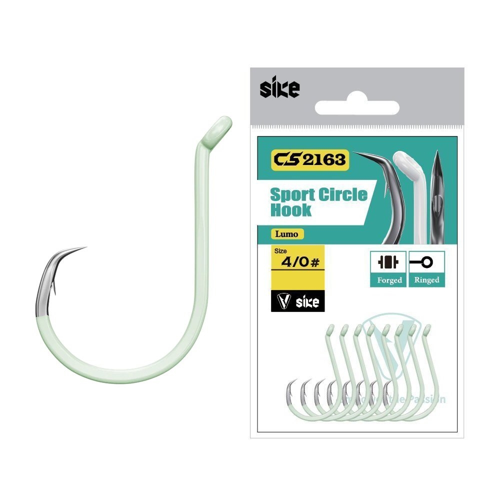 Sike CS2163 Super Lumo Sport Circle Hooks Bulk Pack 4/0 Qty 25