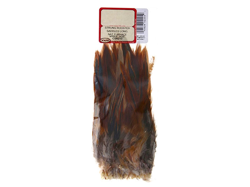 Wapsi Strung Rooster Saddle Hackle Natural Furn