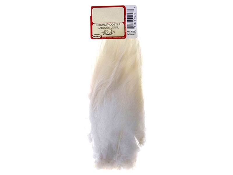 Wapsi Strung Rooster Saddle Hackle White