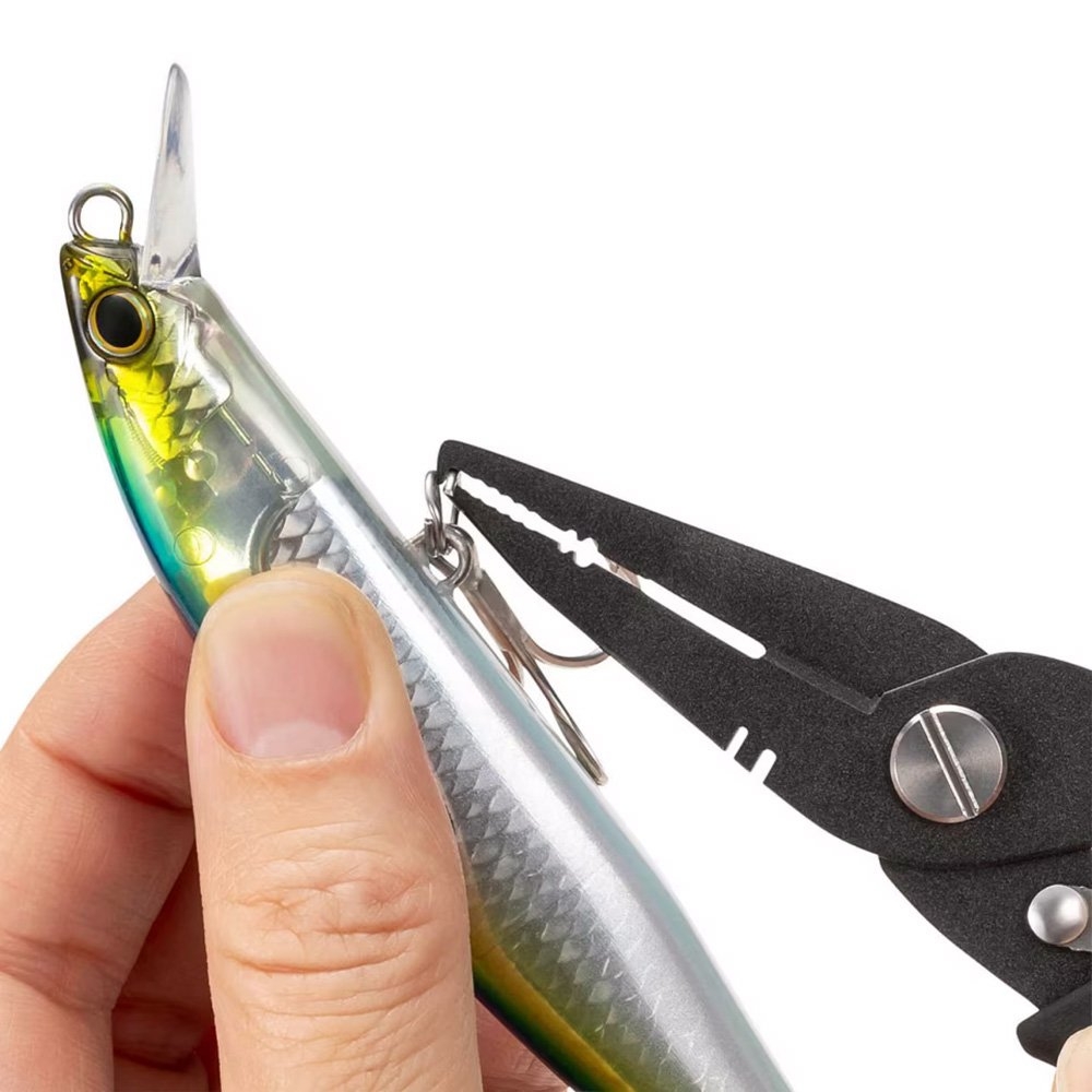 Shimano AD Split Ring Pliers with Cutter 6in Black