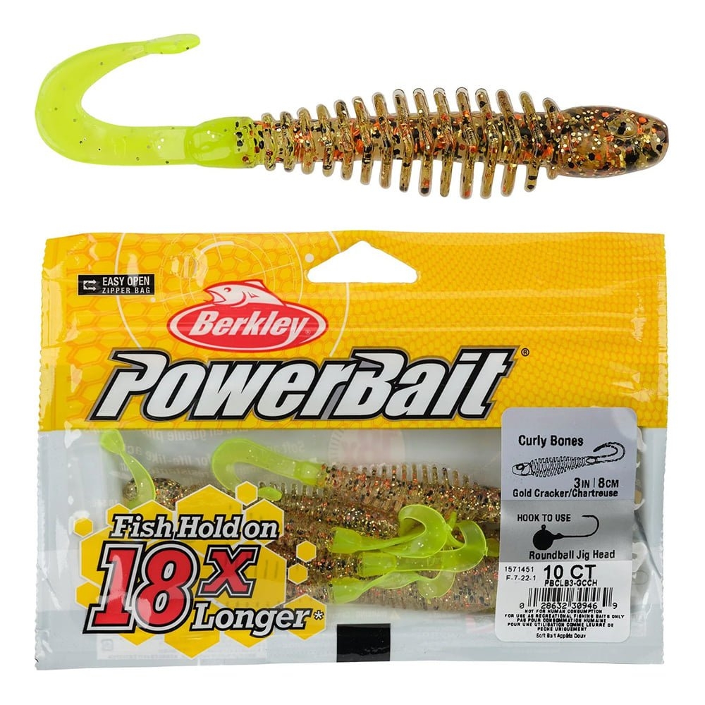 Berkley PowerBait Curly Bones Soft Bait