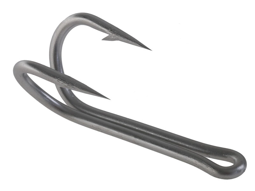 Holiday Stainless Steel Double Hook 8/0 Qty 4 Holiday Stainless Steel Double Hook 8/0 Qty 4