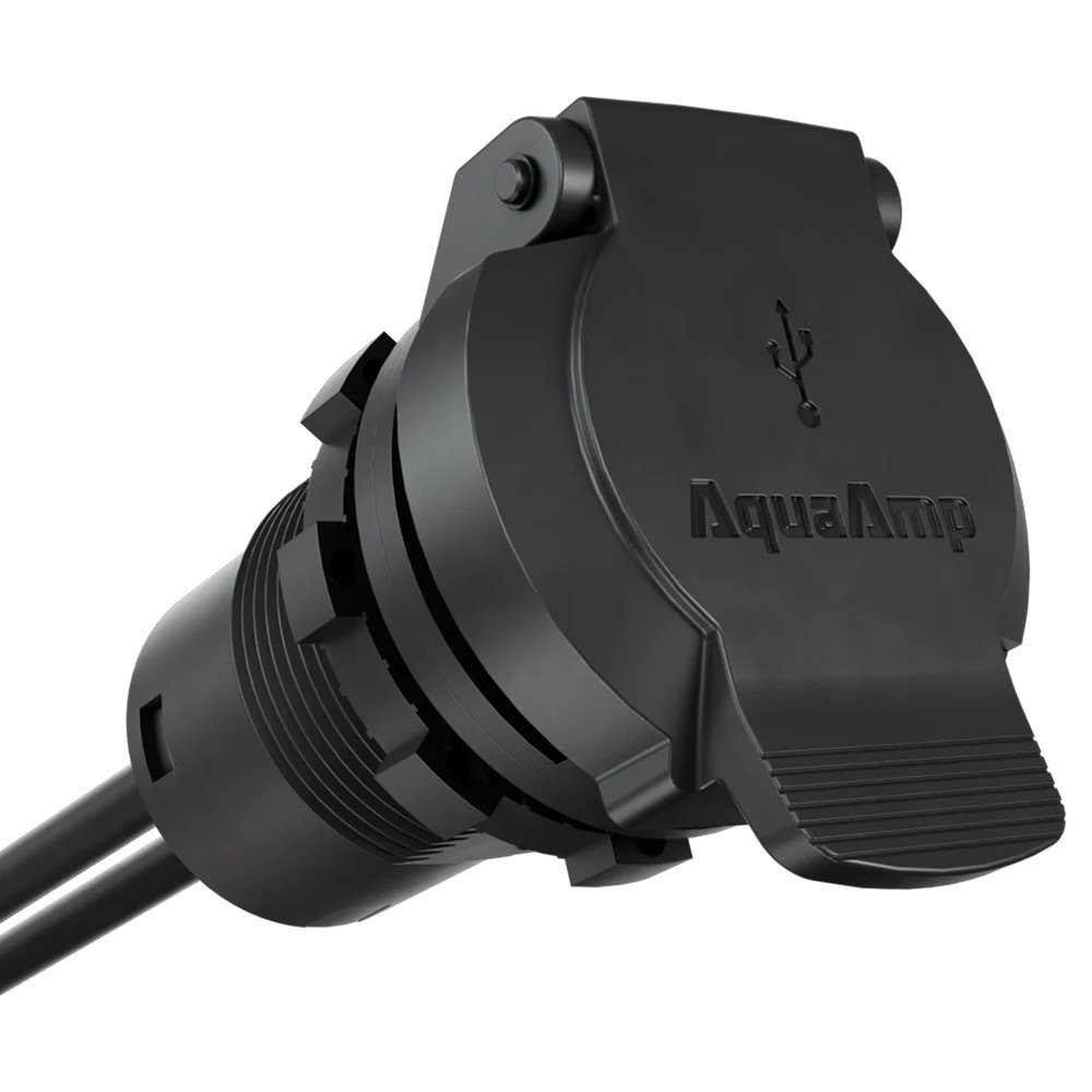 AquaAmp Waterproof Dual USB-A/C Smart Charger 6W/30W
