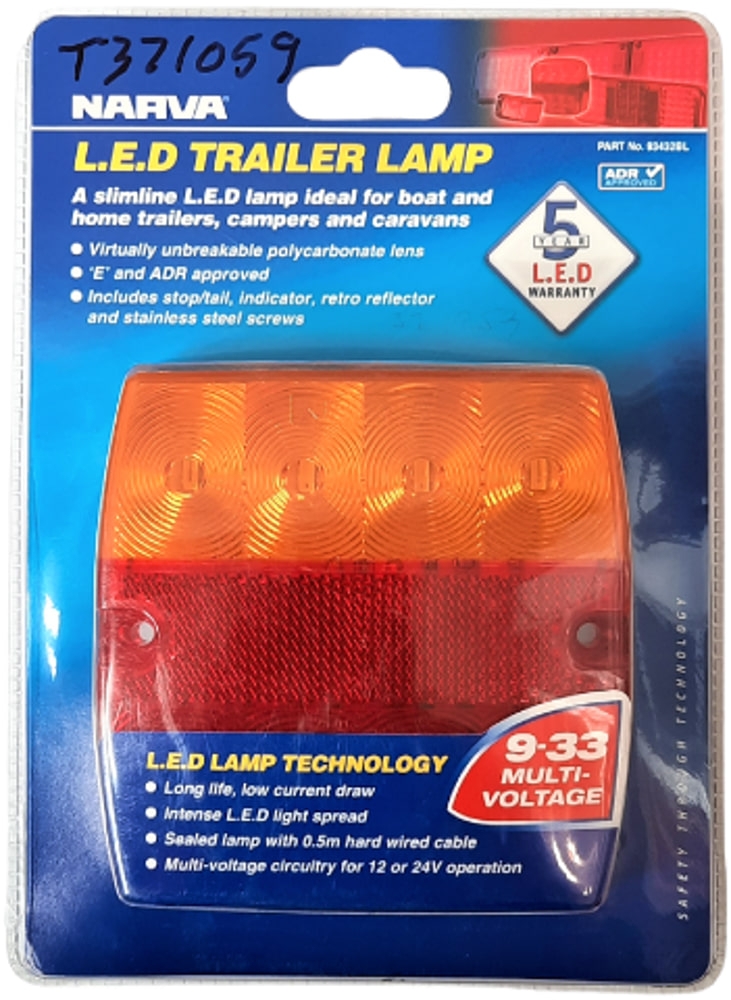 NARVA Slimline LED Multi Volt Trailer Lamp Left