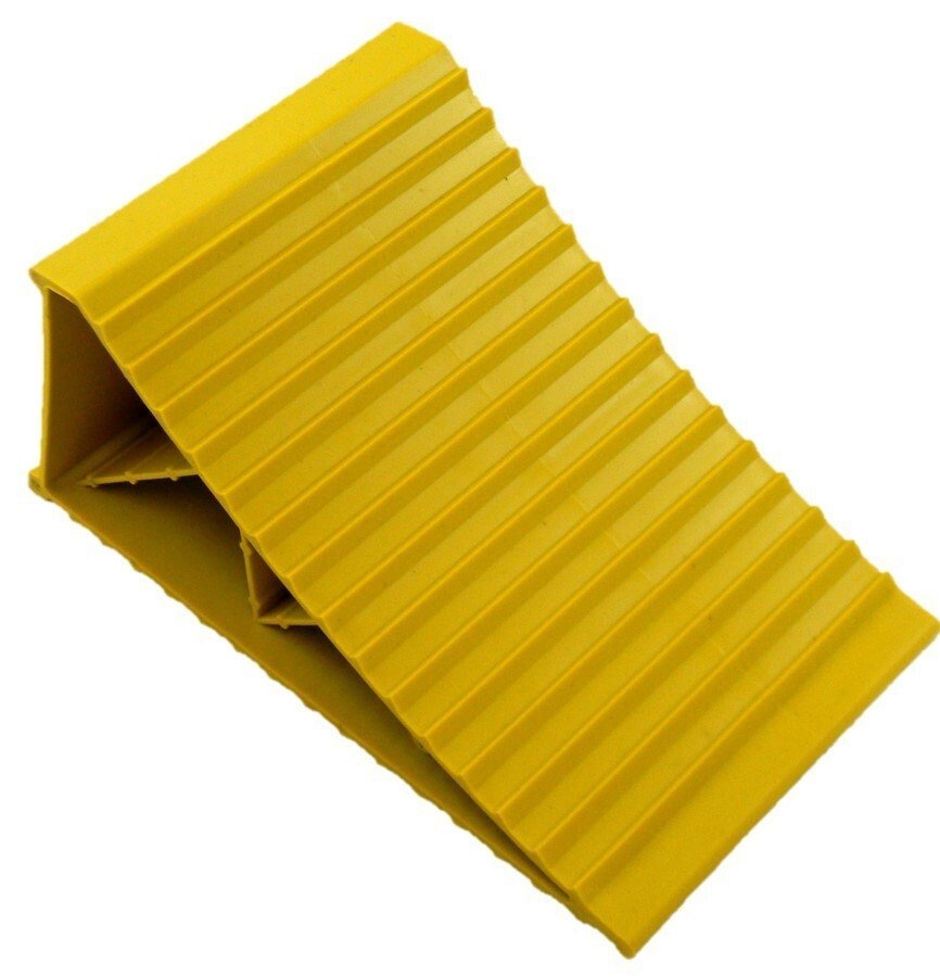 RV Wheel Chock Large Yellow