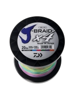 Daiwa X4 J-Braid Multi-Colour 3000m 20lb Thumbnail Daiwa X4 J-Braid Multi-Colour 3000m 20lb