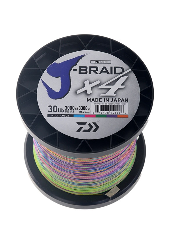 Daiwa X4 J-Braid Multi-Colour 3000m 30lb