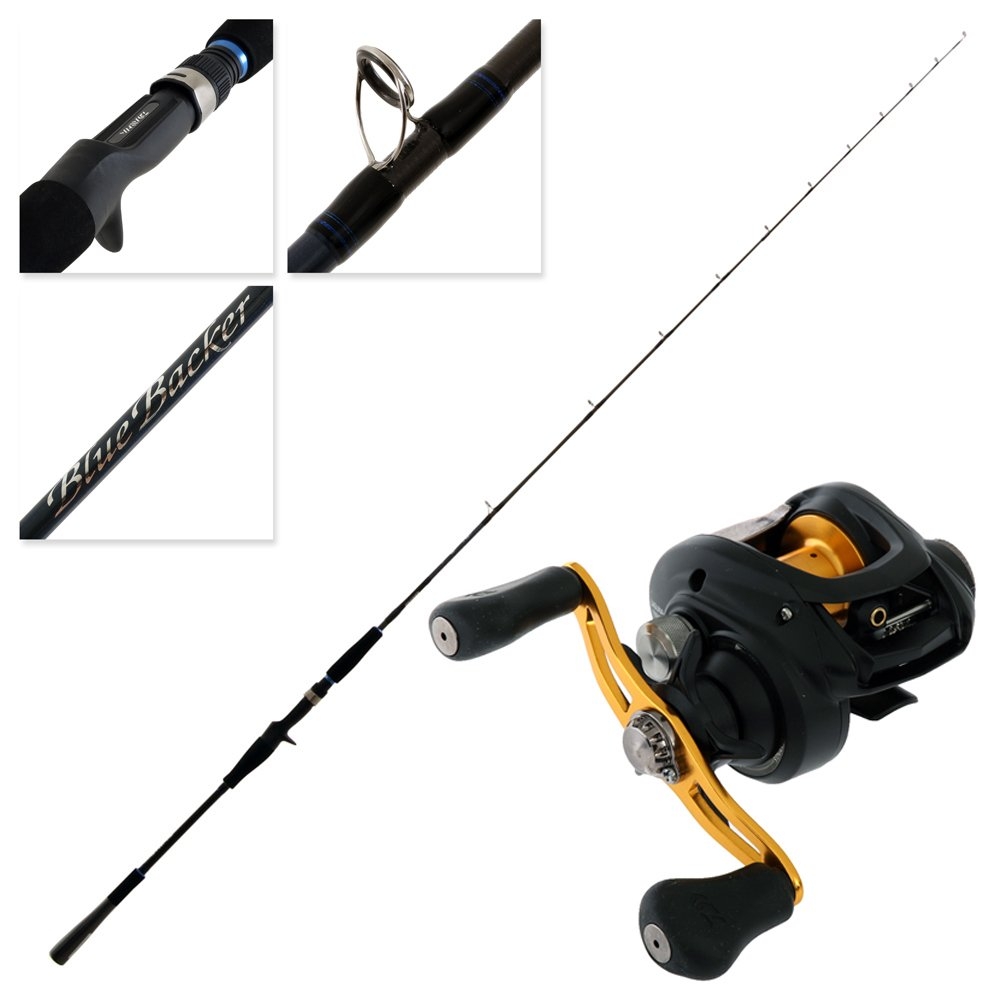 Daiwa Laguna 100 HDA Blue Backer MJ 602MB Baitcaster Combo 6ft PE0.8-1.5 2pc