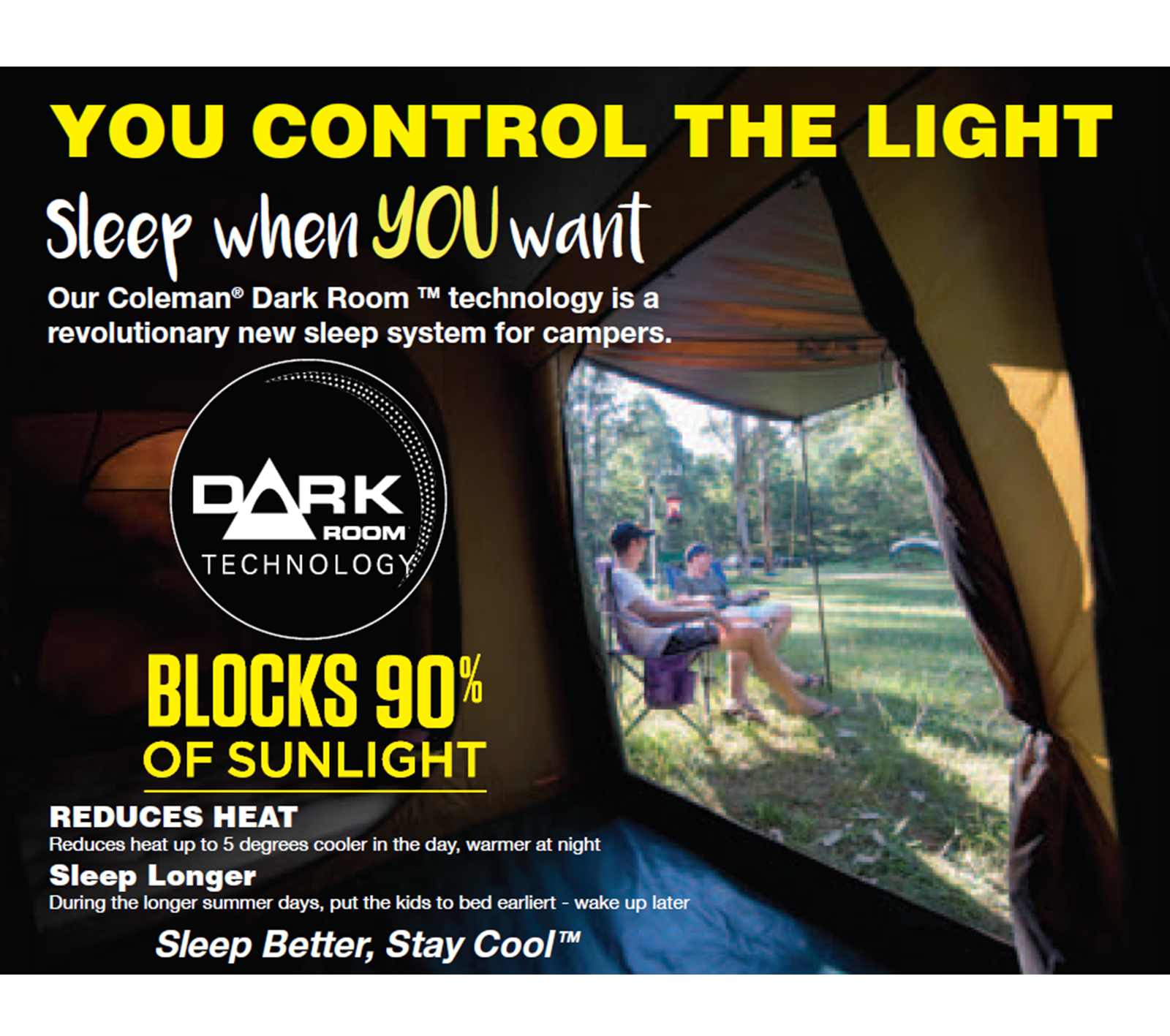 Coleman Instant Up Silver Dark Room 6 Person Tent