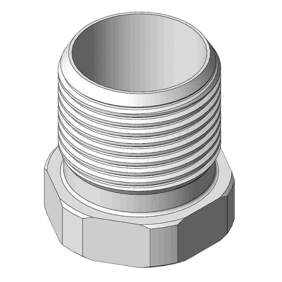 AC Antennas N295F 1in Male Bolt for 1in-14 TPI Ferrule Antennas