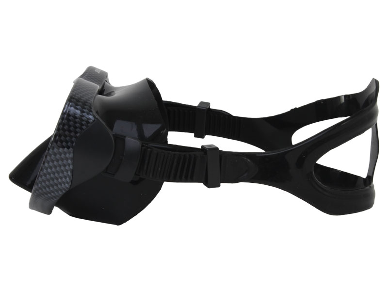 Mirage Carbon Silicone Dive Mask and Snorkel Set Black