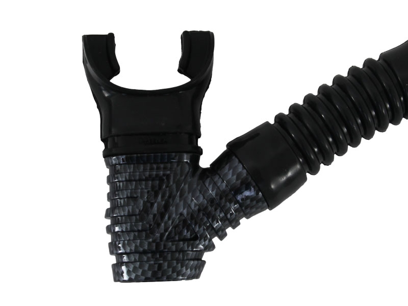 Mirage Carbon Silicone Dive Mask and Snorkel Set Black