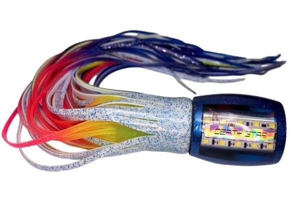 Glowbite Death Star Strobe Game Lure 400mm Blue Flyer