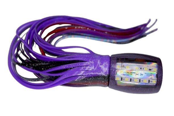 Glowbite Death Star Strobe Game Lure 400mm Deep Purple