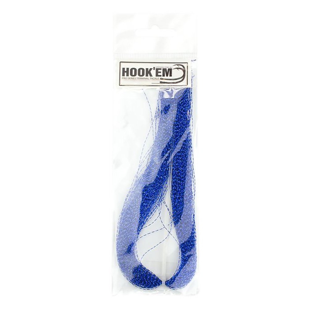 Hook'em Tinsel Flash Hair Deep Blue