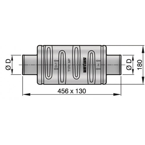 VETUS Plastic Muffler