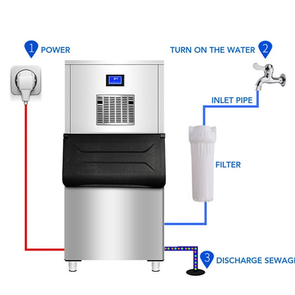 ArcticSalt Flake Ice Maker Machine 500kg/24hrs