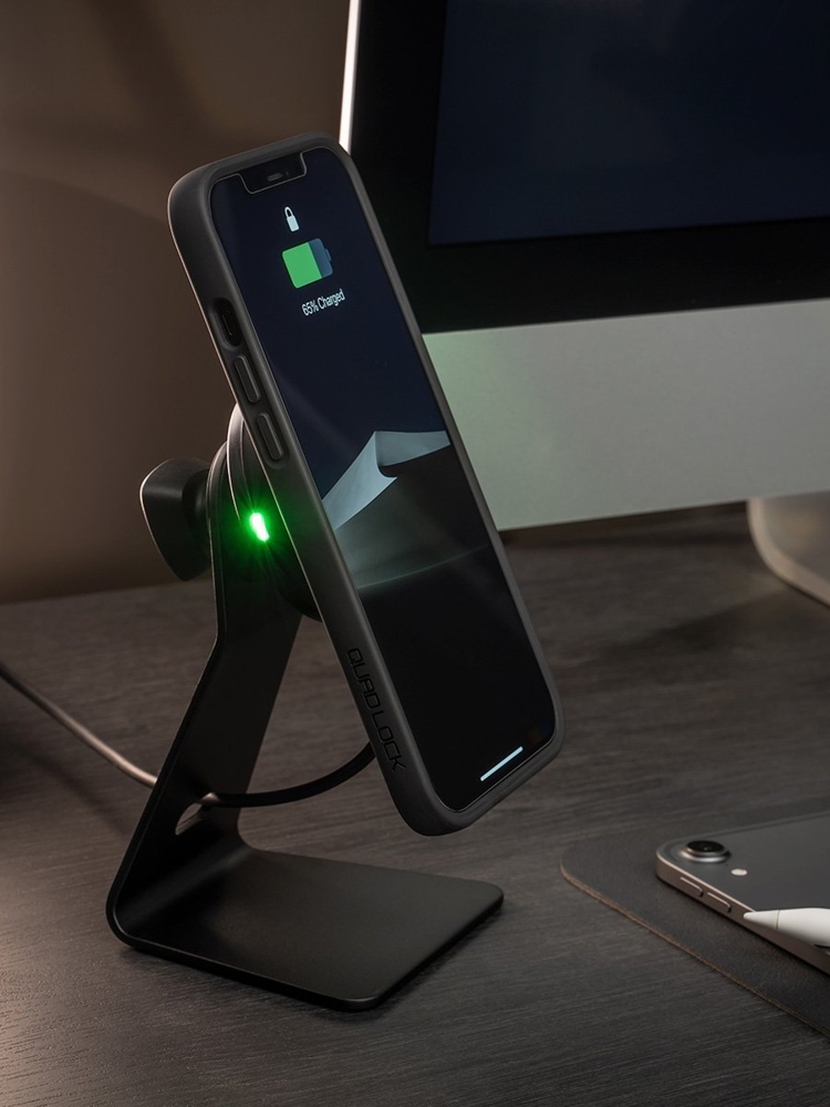 Quad Lock Car/Desk Wireless Charging Head