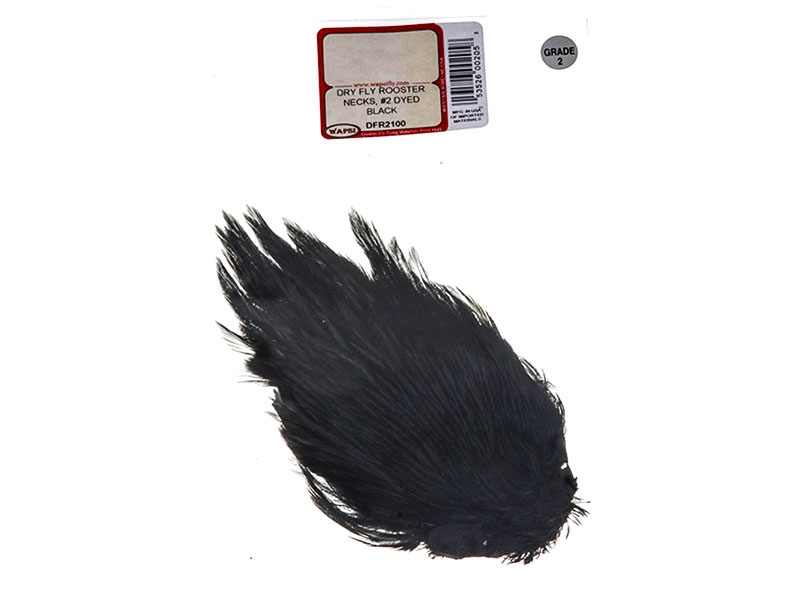 Wapsi Dry Fly Rooster Neck #2 Dyed Black