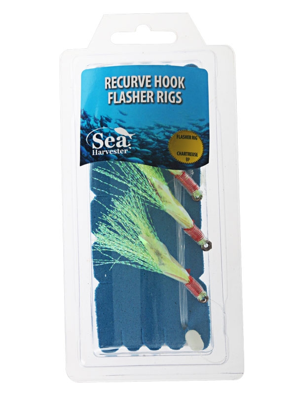 Sea Harvester Deluxe Flasher Rigs 4/0 Chartreuse BP