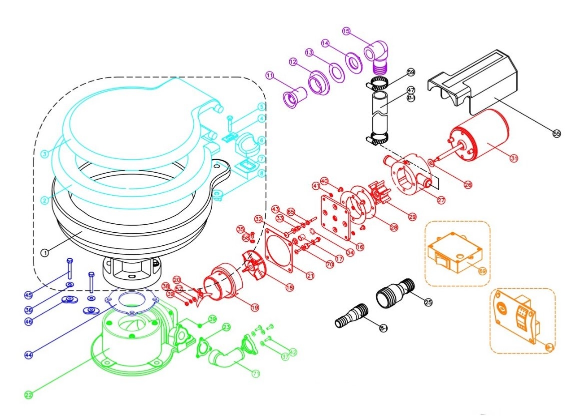 TMC Service Kit for Electric Toilet