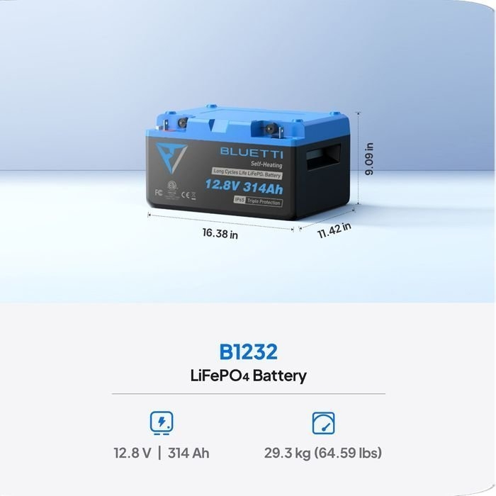 BLUETTI 12V 320A Lithium Battery