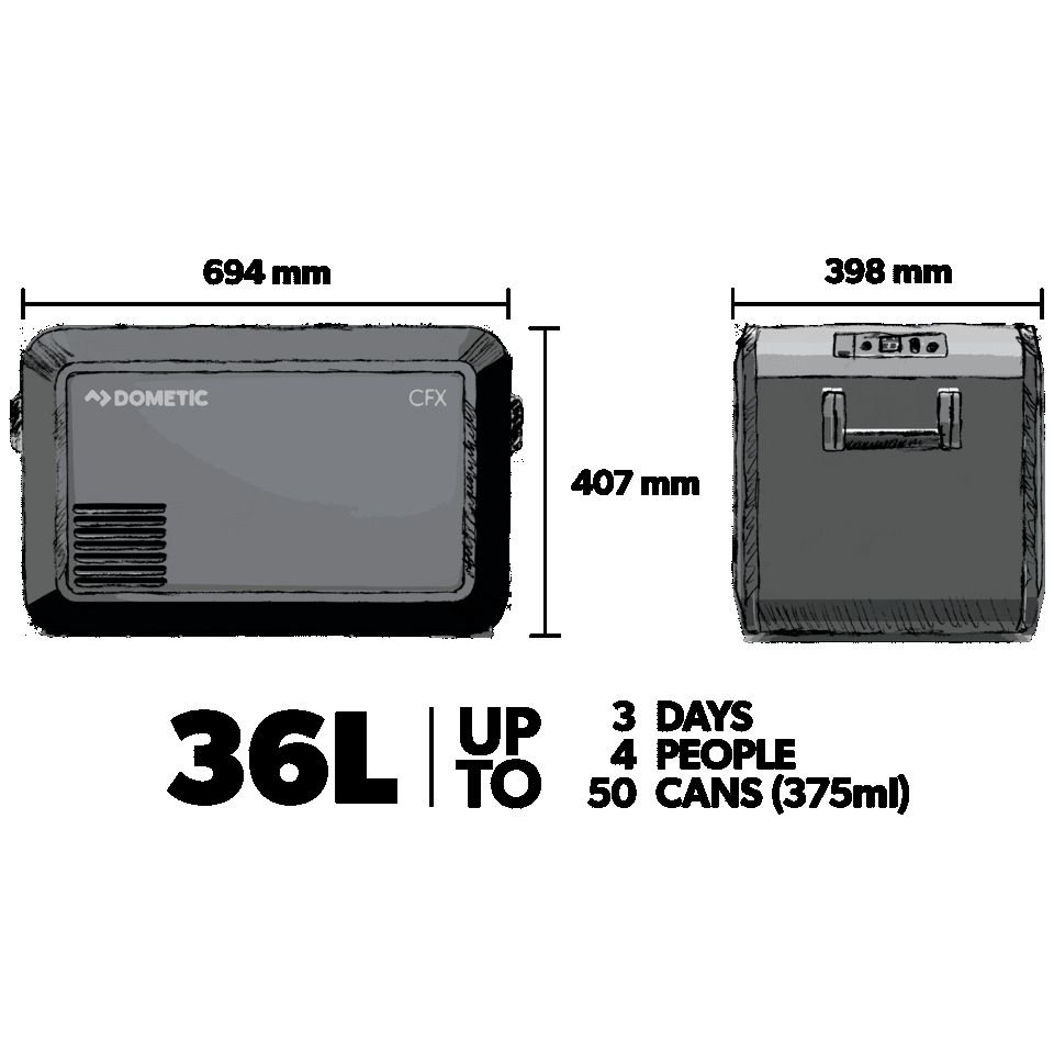 Dometic CFX3 35 Portable Fridge/Freezer 36L