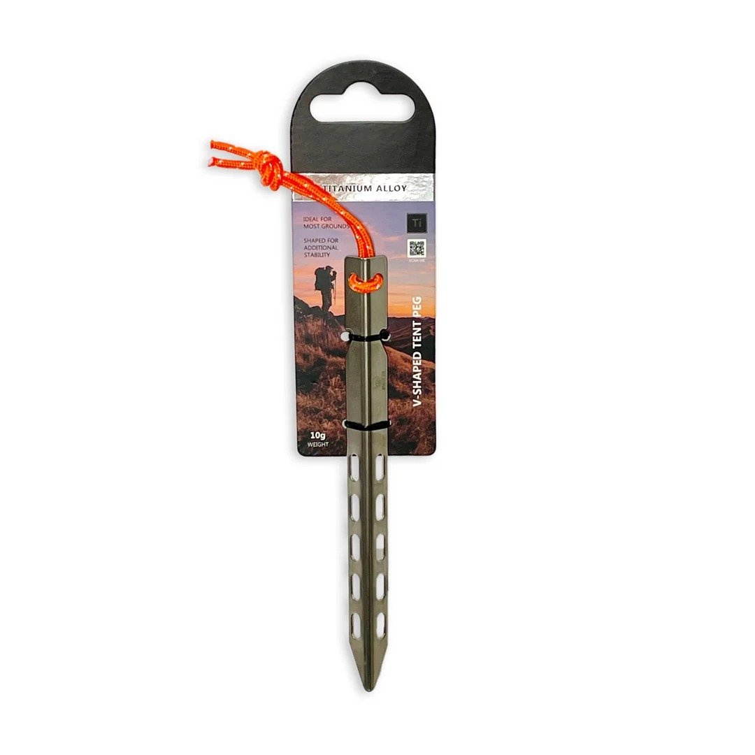 Domex Titanium Alloy V-Shaped Tent Peg