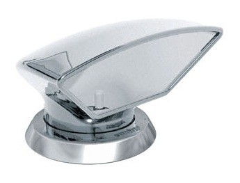 VETUS Donald S Stainless Steel Cowl Ventilator 75mm with White Interior