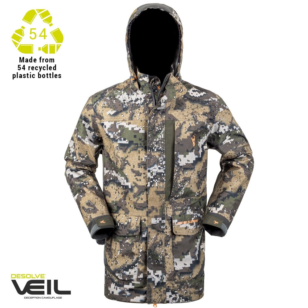 Hunters Element Downpour Elite Mens Waterproof Jacket Desolve Veil XL